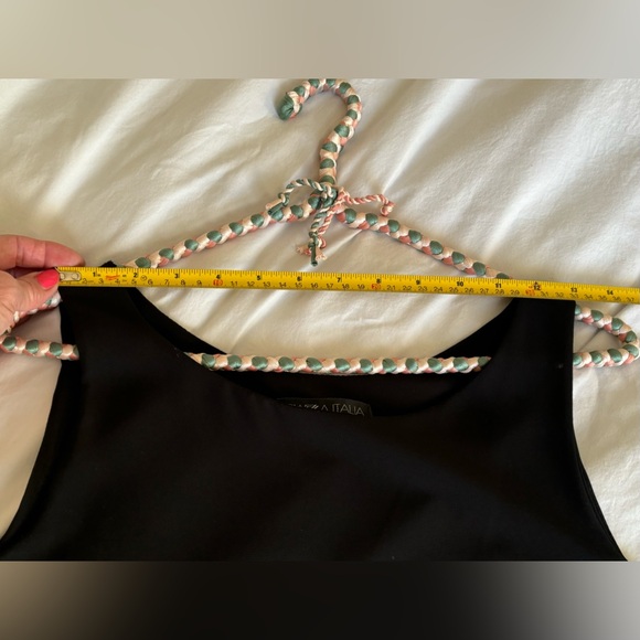 Ladies sleeveless chiffon black top - Picture 6 of 6